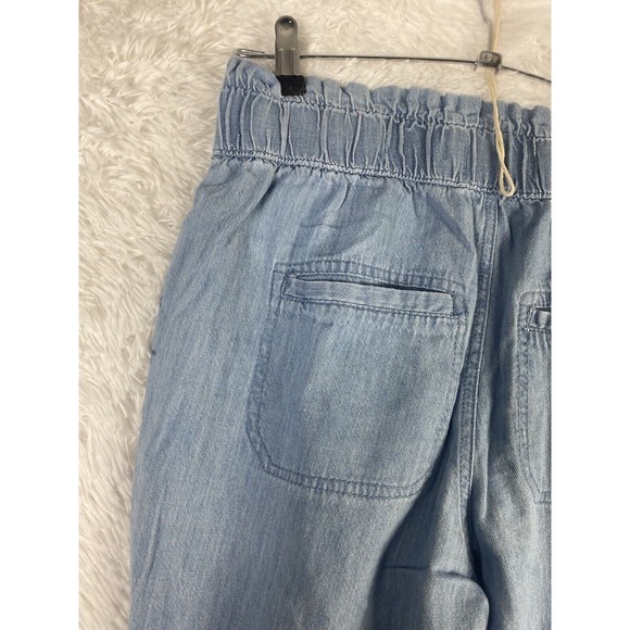 HOLLISTER High Rise Blue Chambray Denim Paperback Joggers Womens SZ S - Picture 5 of 13